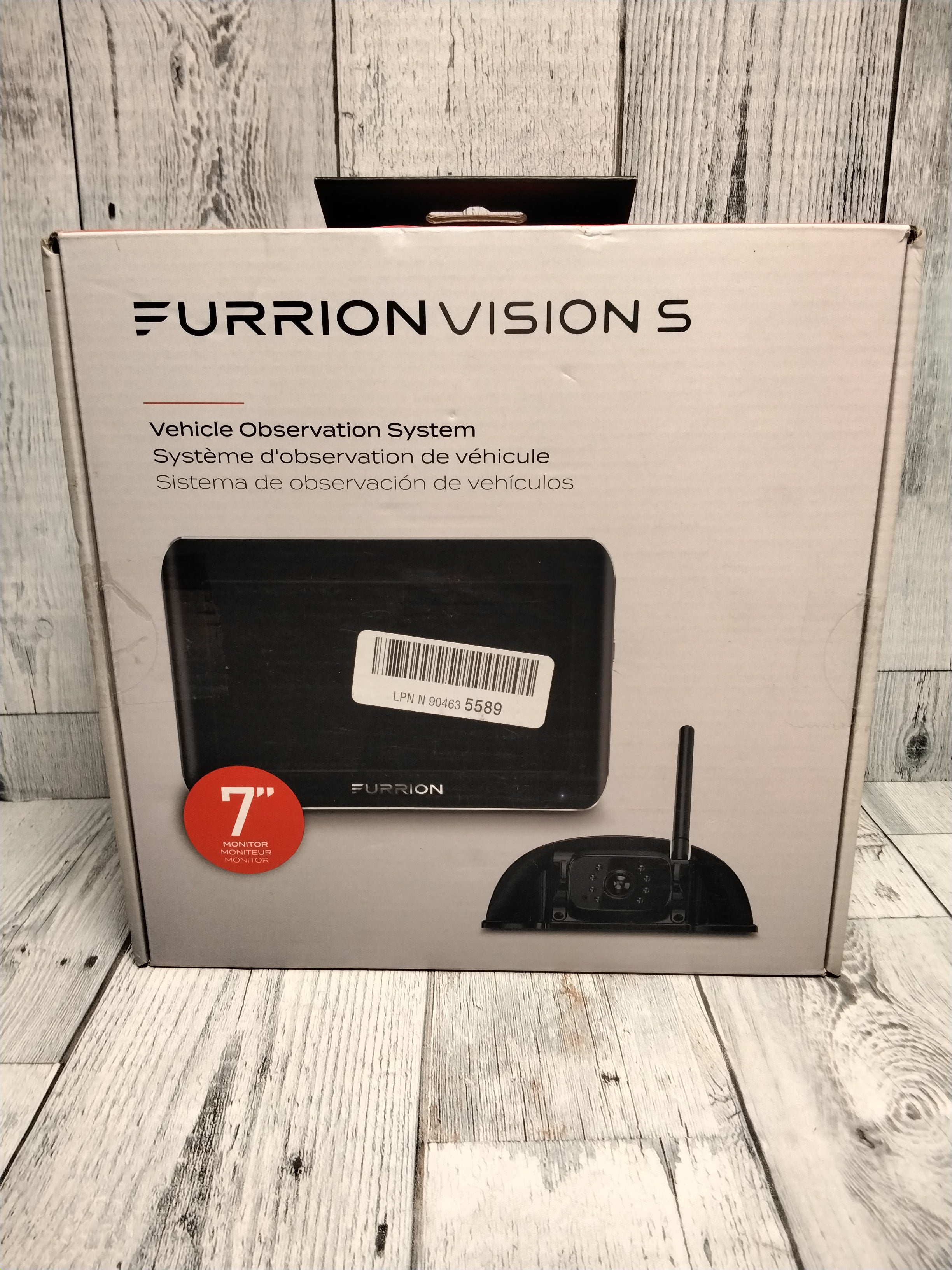 Furrion Vision S 7 Inch Wireless RV Backup System with 1 Rear Sharkfin Camera (7897697648878)
